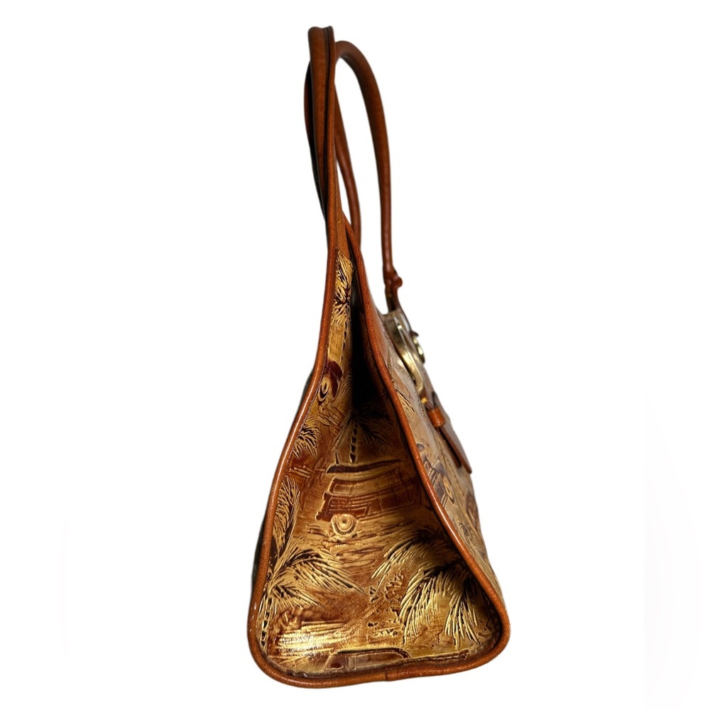 BRAHMIN FAIRHAVEN Sophie copper Copacabana surf texture leather Bag never used - Picture 9 of 16